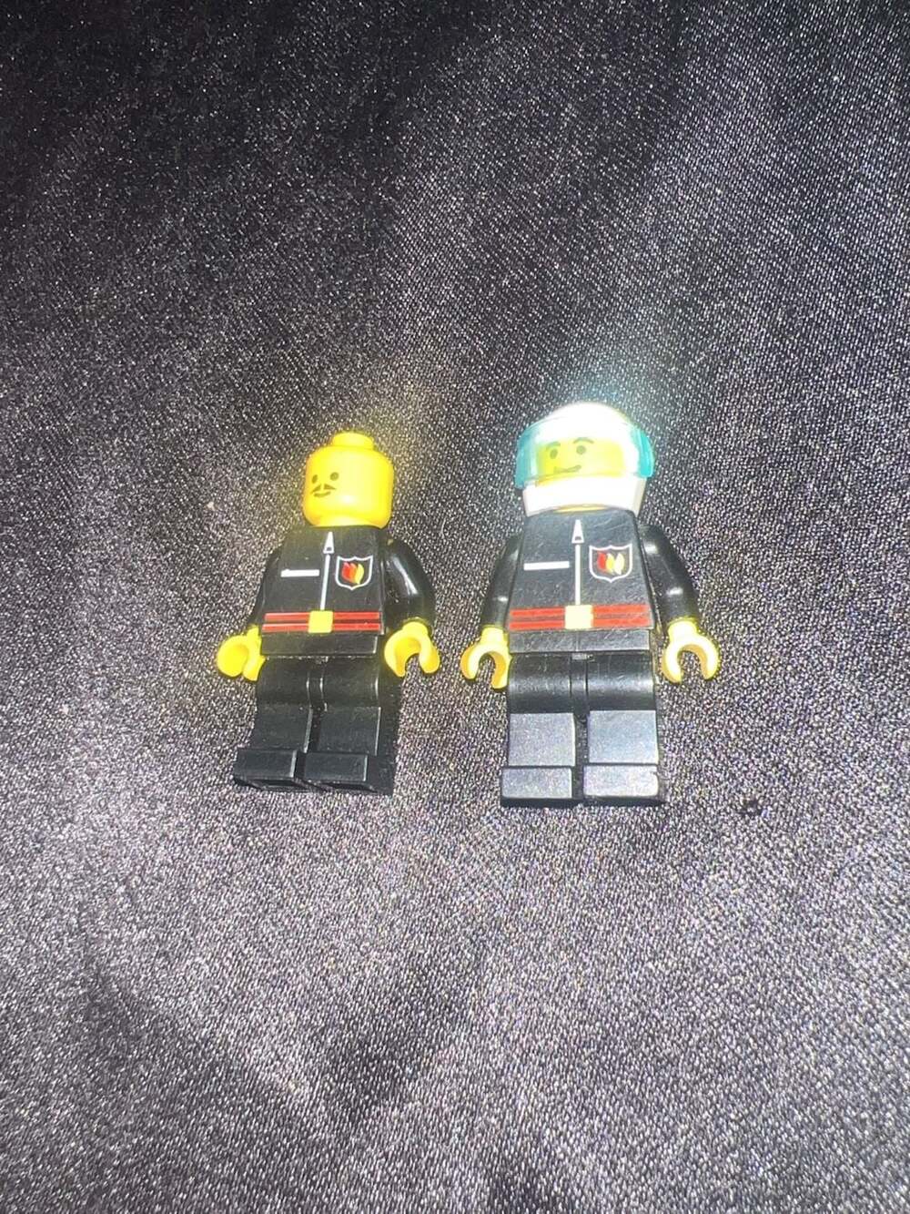 Vintage LEGO Town Firefighter Minifigures - Lot of 2